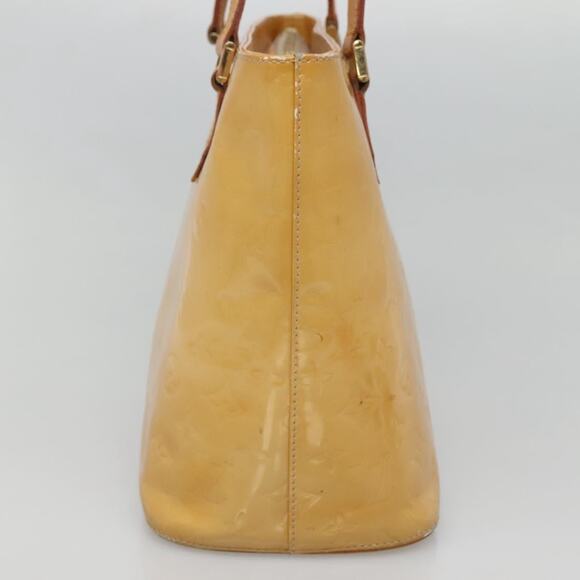 LOUIS VUITTON Monogram Vernis Houston Hand Bag Beige M91004 - Picture 4 of 13